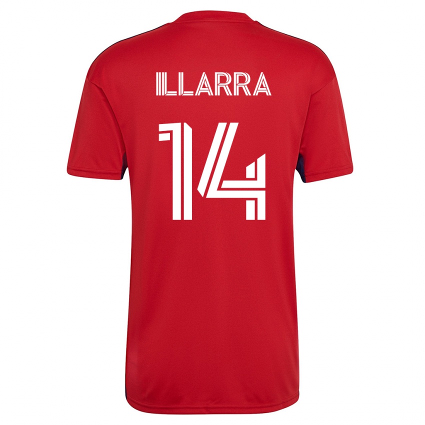 Mænd Asier Illarramendi #14 Rød Hjemmebane Spillertrøjer 2023/24 Trøje T-Shirt