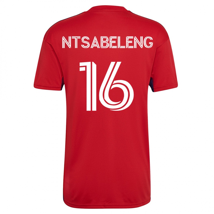 Mænd Tsiki Ntsabeleng #16 Rød Hjemmebane Spillertrøjer 2023/24 Trøje T-Shirt