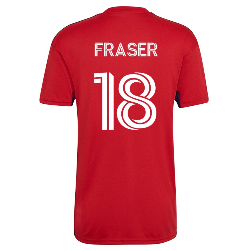 Mænd Liam Fraser #18 Rød Hjemmebane Spillertrøjer 2023/24 Trøje T-Shirt