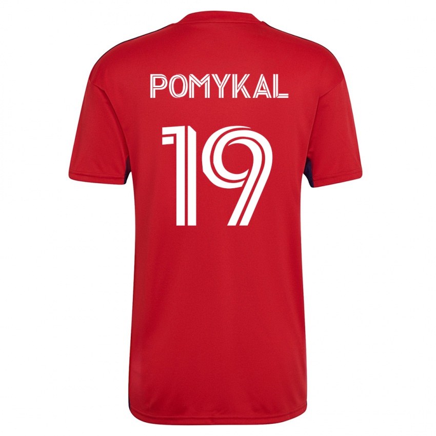 Mænd Paxton Pomykal #19 Rød Hjemmebane Spillertrøjer 2023/24 Trøje T-Shirt