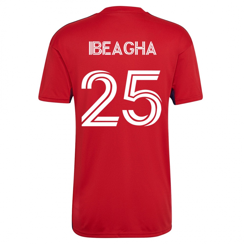 Mænd Sebastien Ibeagha #25 Rød Hjemmebane Spillertrøjer 2023/24 Trøje T-Shirt