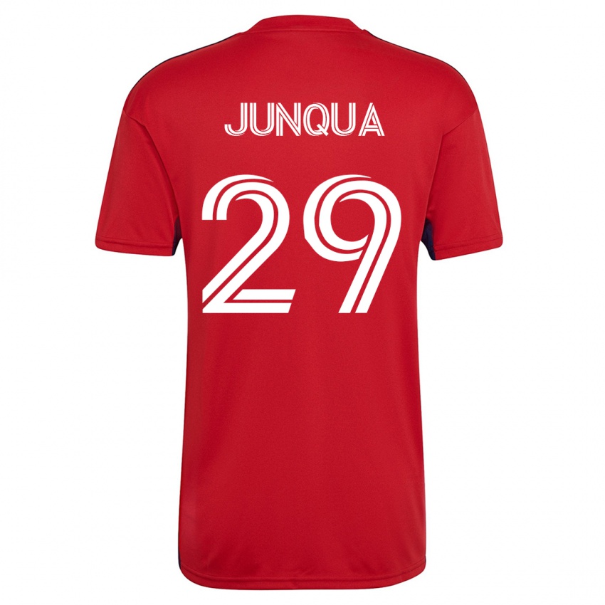 Mænd Sam Junqua #29 Rød Hjemmebane Spillertrøjer 2023/24 Trøje T-Shirt