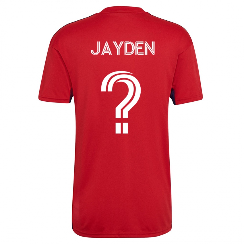 Mænd Rus Jayden #0 Rød Hjemmebane Spillertrøjer 2023/24 Trøje T-Shirt