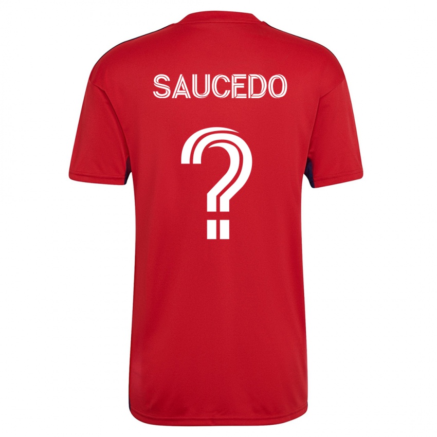Mænd Andre Saucedo #0 Rød Hjemmebane Spillertrøjer 2023/24 Trøje T-Shirt