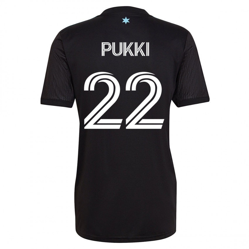 Mænd Teemu Pukki #22 Sort Hjemmebane Spillertrøjer 2023/24 Trøje T-Shirt