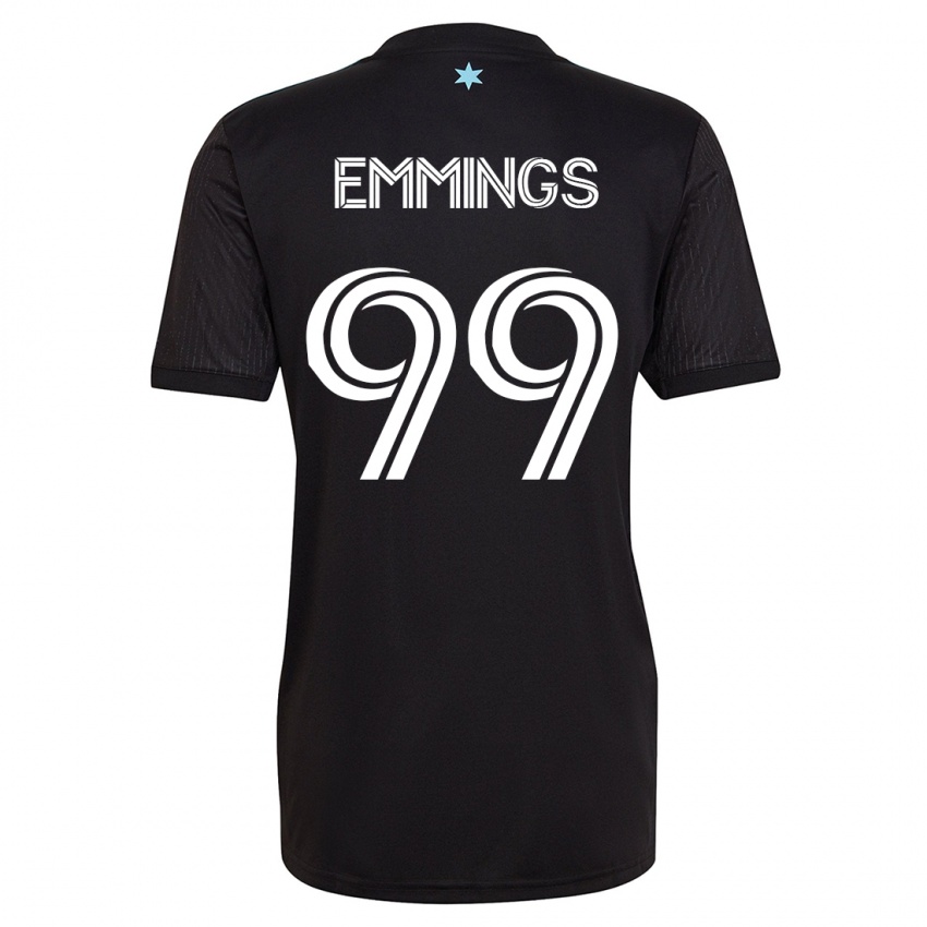 Mænd Fred Emmings #99 Sort Hjemmebane Spillertrøjer 2023/24 Trøje T-Shirt