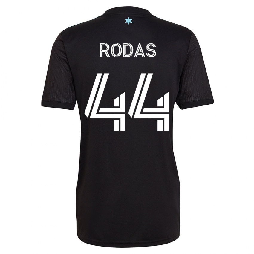 Mænd Geremy Rodas #44 Sort Hjemmebane Spillertrøjer 2023/24 Trøje T-Shirt