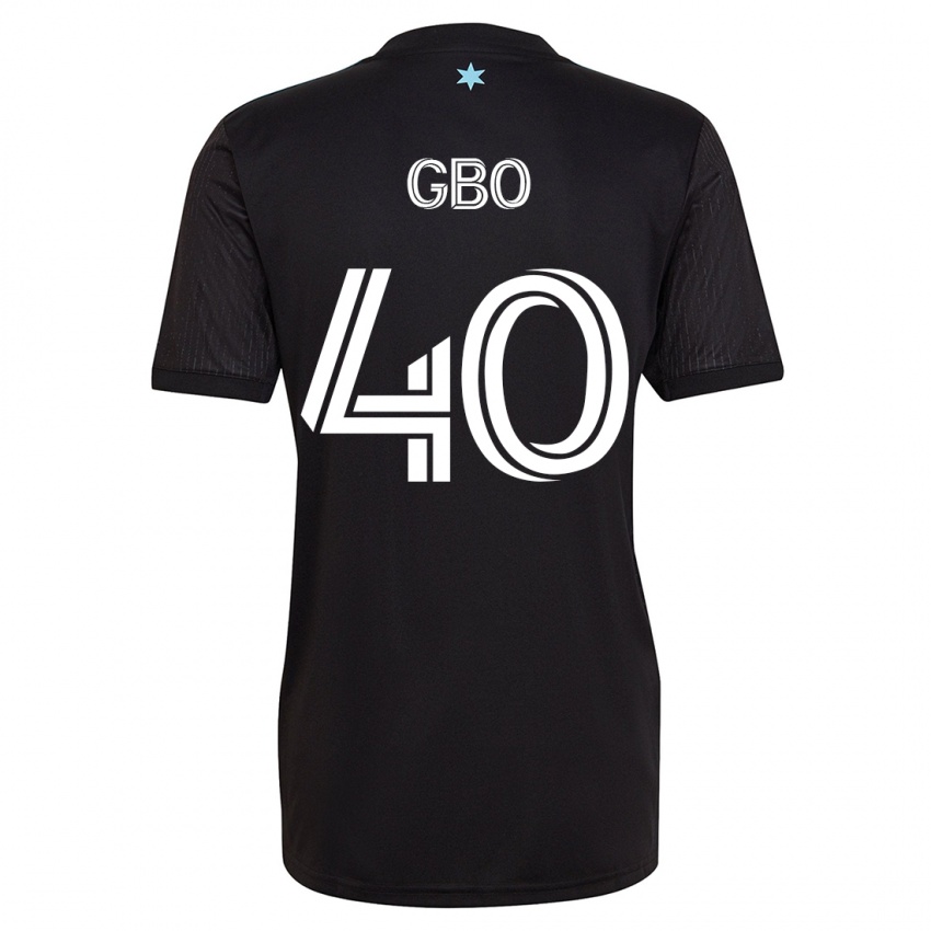 Mænd Cedrik Gbo #40 Sort Hjemmebane Spillertrøjer 2023/24 Trøje T-Shirt