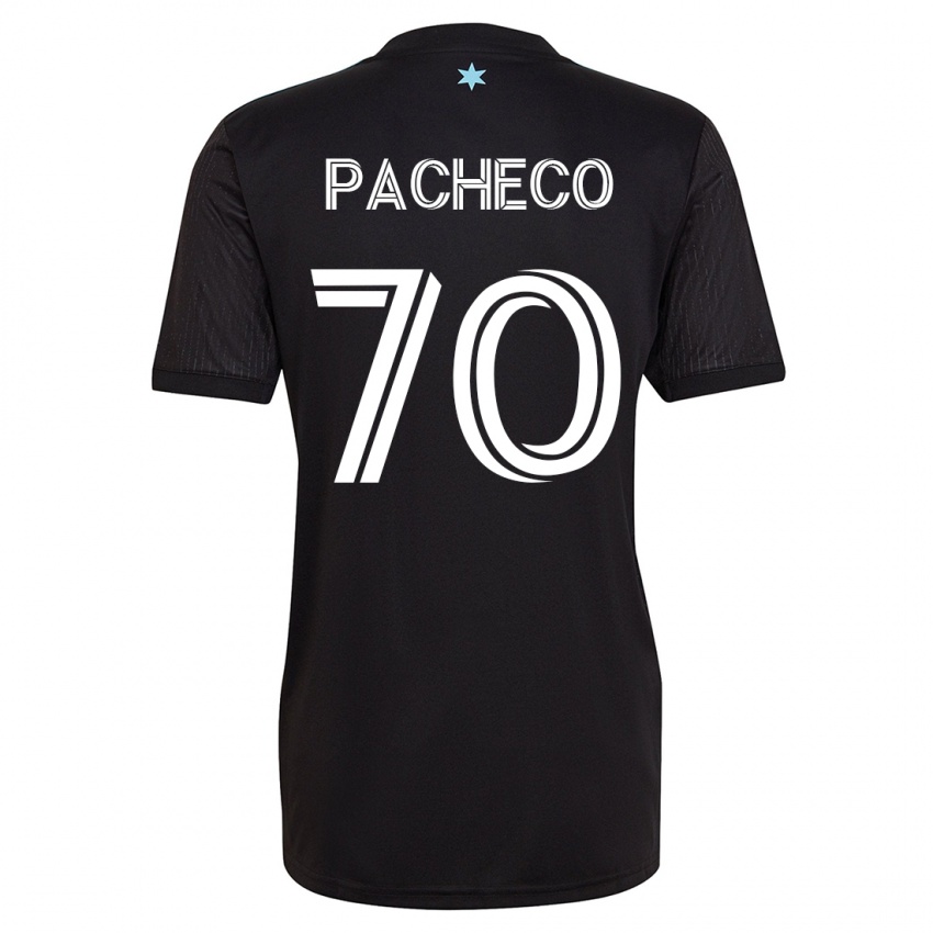 Mænd Diogo Pacheco #70 Sort Hjemmebane Spillertrøjer 2023/24 Trøje T-Shirt