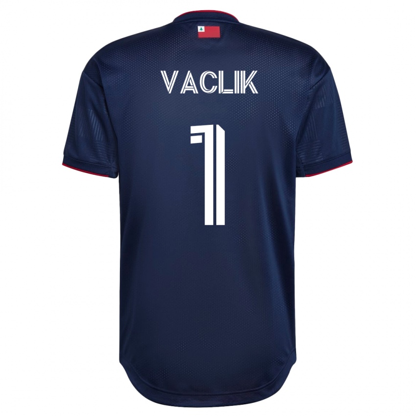 Mænd Tomas Vaclik #1 Flåde Hjemmebane Spillertrøjer 2023/24 Trøje T-Shirt