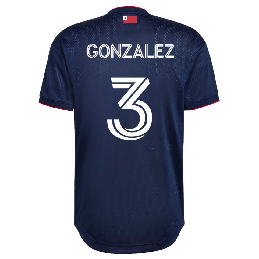Mænd Omar González #3 Flåde Hjemmebane Spillertrøjer 2023/24 Trøje T-Shirt