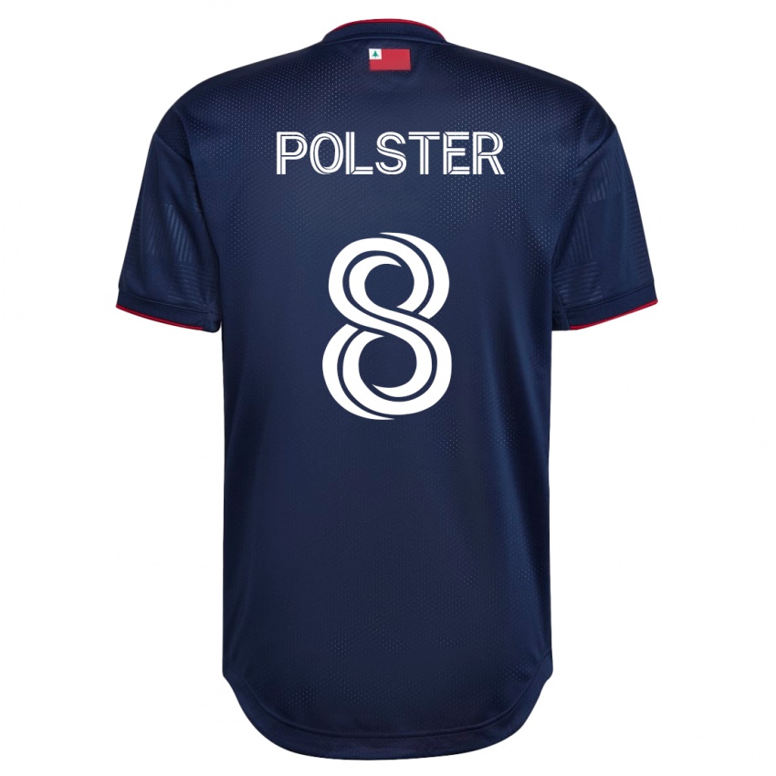 Mænd Matt Polster #8 Flåde Hjemmebane Spillertrøjer 2023/24 Trøje T-Shirt
