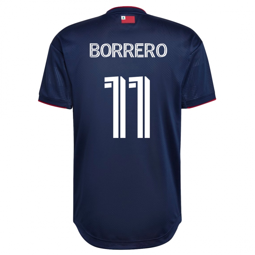 Mænd Dylan Borrero #11 Flåde Hjemmebane Spillertrøjer 2023/24 Trøje T-Shirt