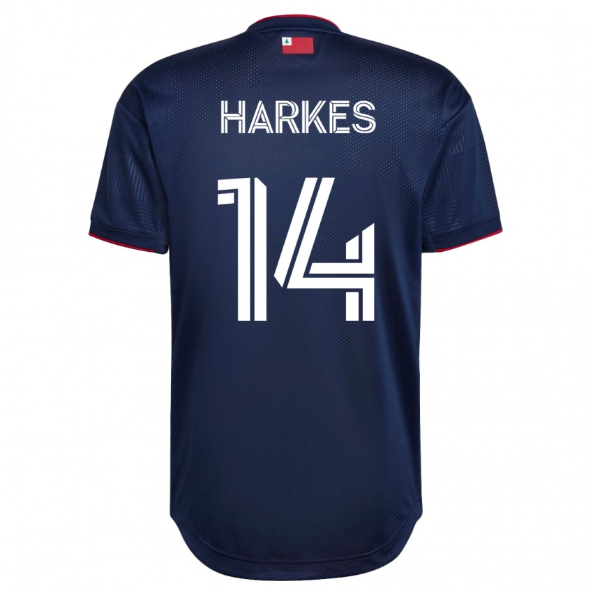 Mænd Ian Harkes #14 Flåde Hjemmebane Spillertrøjer 2023/24 Trøje T-Shirt