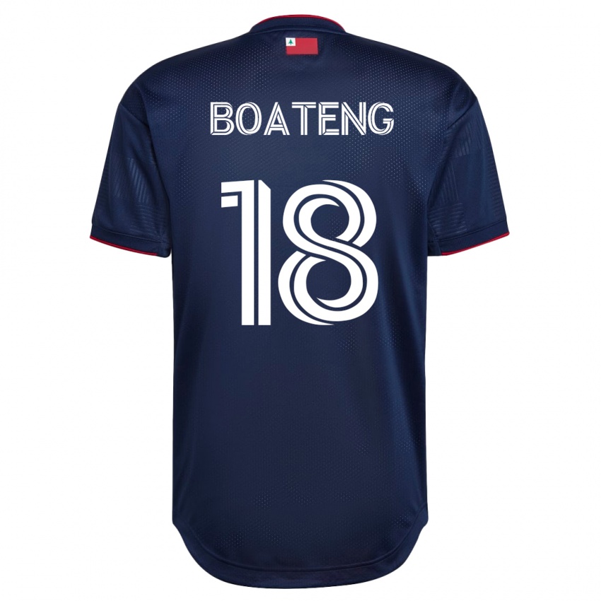 Mænd Emmanuel Boateng #18 Flåde Hjemmebane Spillertrøjer 2023/24 Trøje T-Shirt