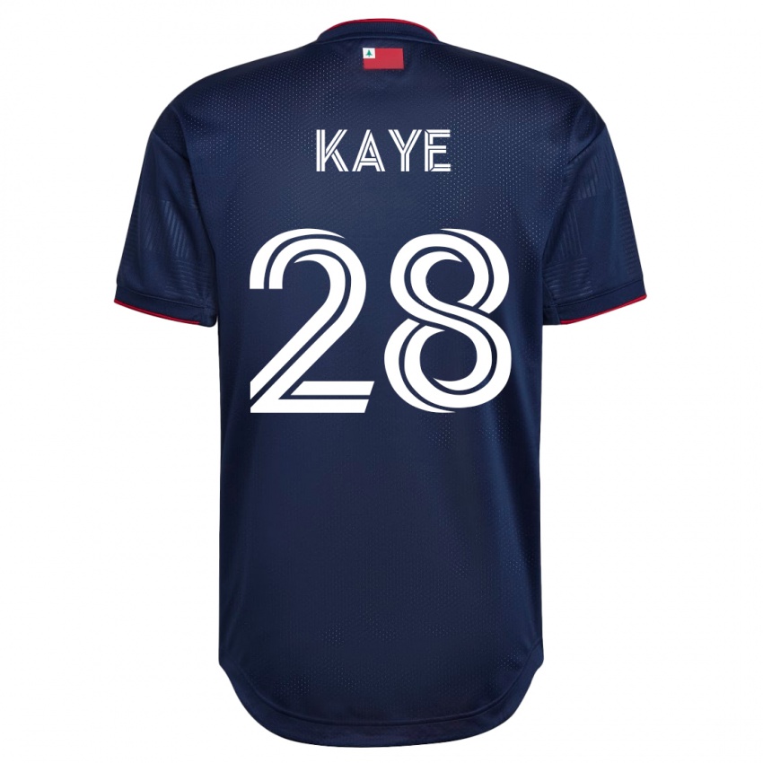 Mænd Mark-Anthony Kaye #28 Flåde Hjemmebane Spillertrøjer 2023/24 Trøje T-Shirt