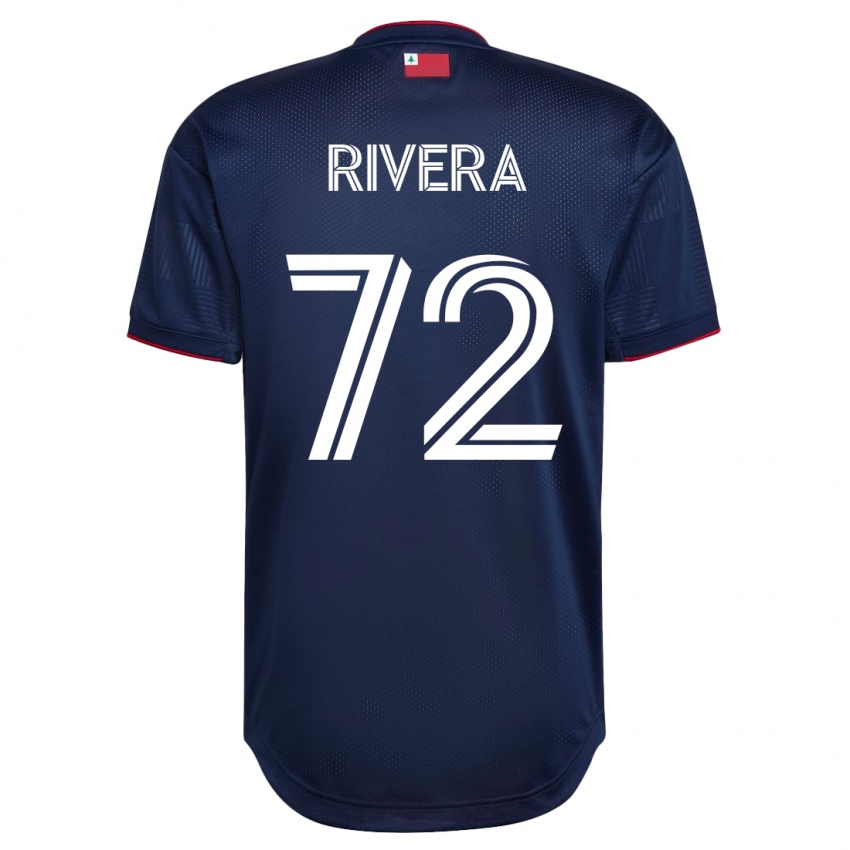 Mænd Damián Rivera #72 Flåde Hjemmebane Spillertrøjer 2023/24 Trøje T-Shirt