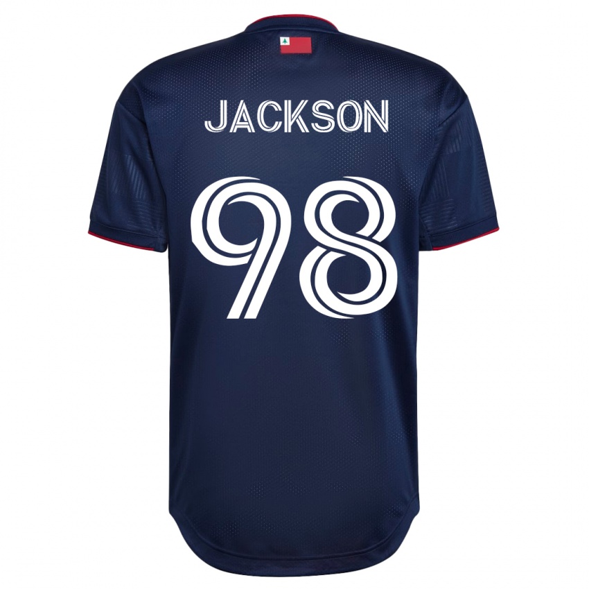 Mænd Jacob Jackson #98 Flåde Hjemmebane Spillertrøjer 2023/24 Trøje T-Shirt