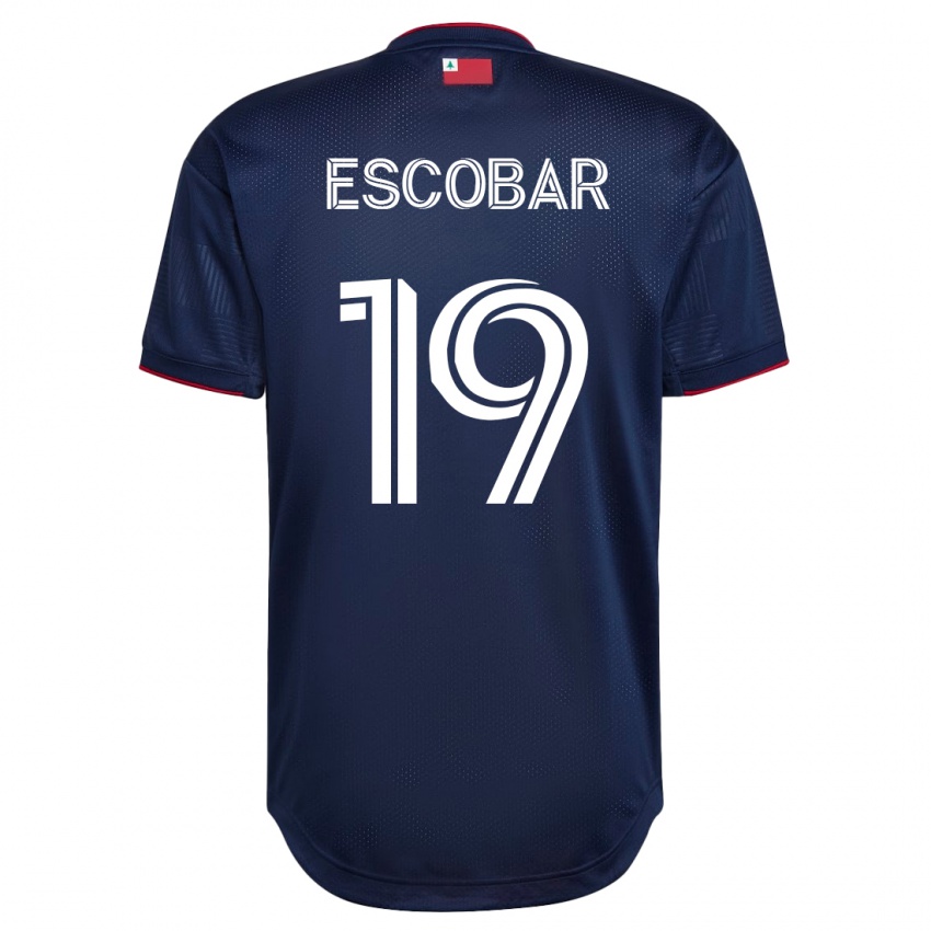 Mænd Olger Escobar #19 Flåde Hjemmebane Spillertrøjer 2023/24 Trøje T-Shirt