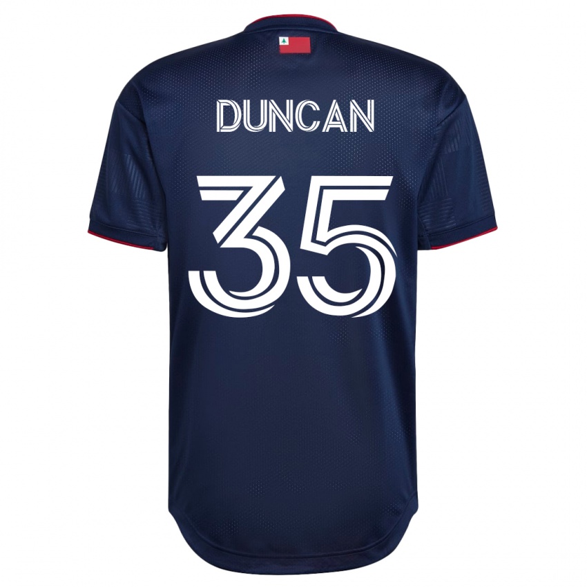 Mænd Nakye Greenidge-Duncan #35 Flåde Hjemmebane Spillertrøjer 2023/24 Trøje T-Shirt