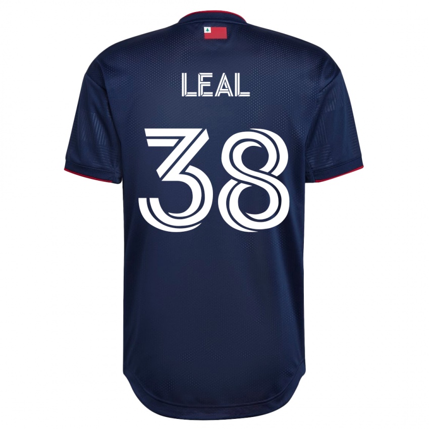 Mænd Patrick Leal #38 Flåde Hjemmebane Spillertrøjer 2023/24 Trøje T-Shirt