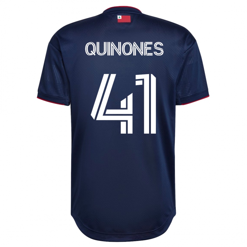 Mænd Colby Quiñónes #41 Flåde Hjemmebane Spillertrøjer 2023/24 Trøje T-Shirt