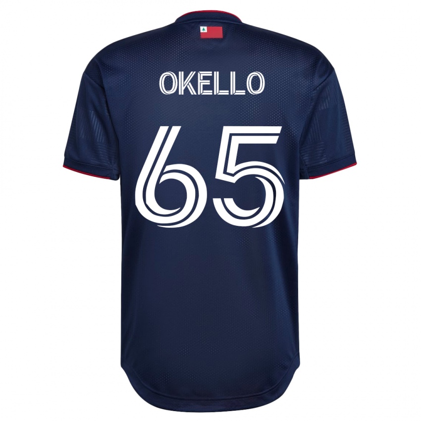 Mænd Noble Okello #65 Flåde Hjemmebane Spillertrøjer 2023/24 Trøje T-Shirt