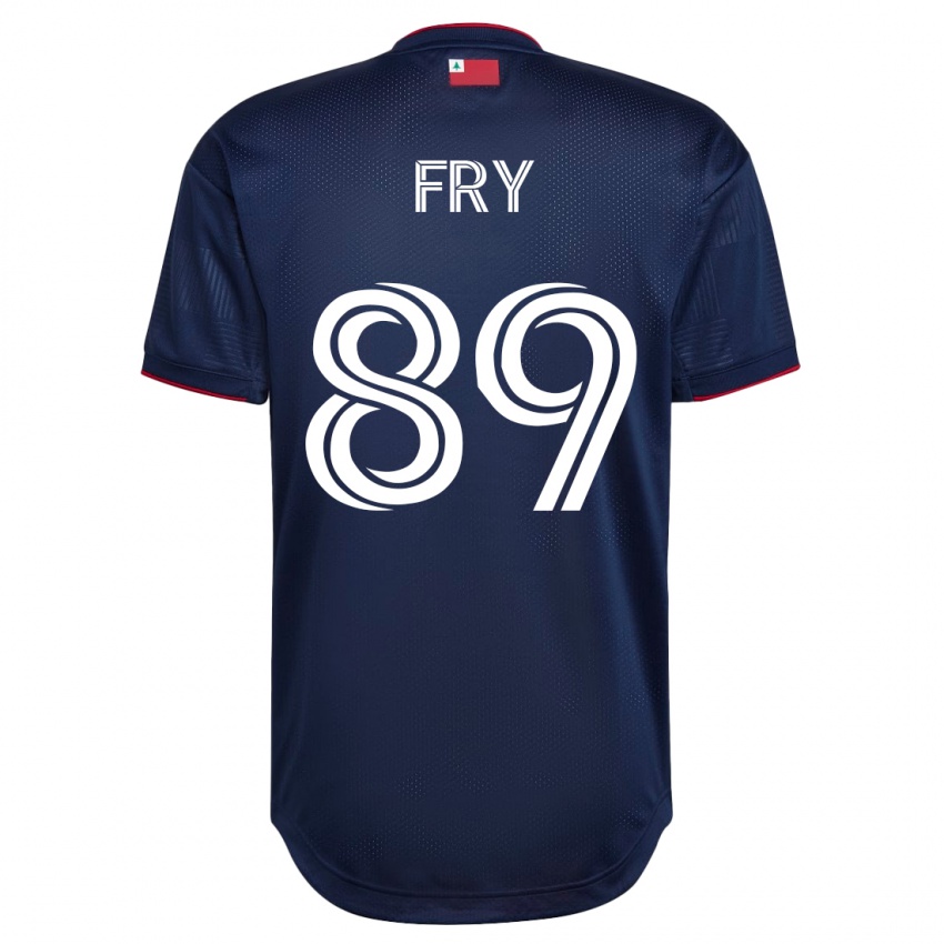 Mænd Malcolm Fry #89 Flåde Hjemmebane Spillertrøjer 2023/24 Trøje T-Shirt