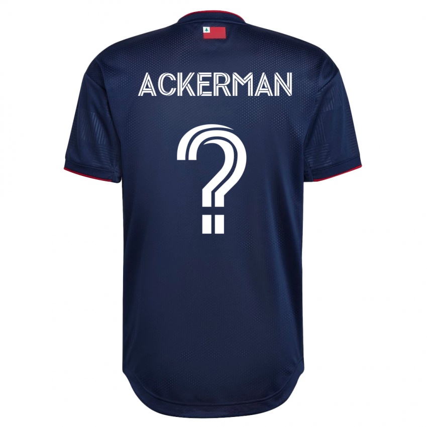 Mænd Eli Ackerman #0 Flåde Hjemmebane Spillertrøjer 2023/24 Trøje T-Shirt