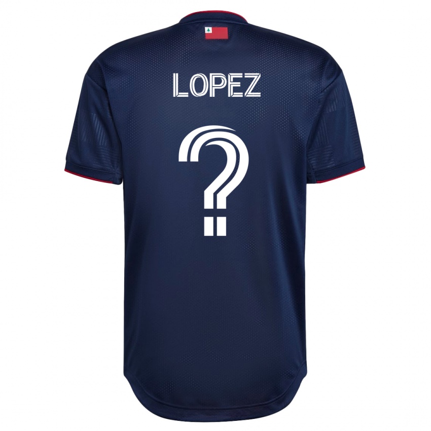 Mænd Darwin Lopez #0 Flåde Hjemmebane Spillertrøjer 2023/24 Trøje T-Shirt