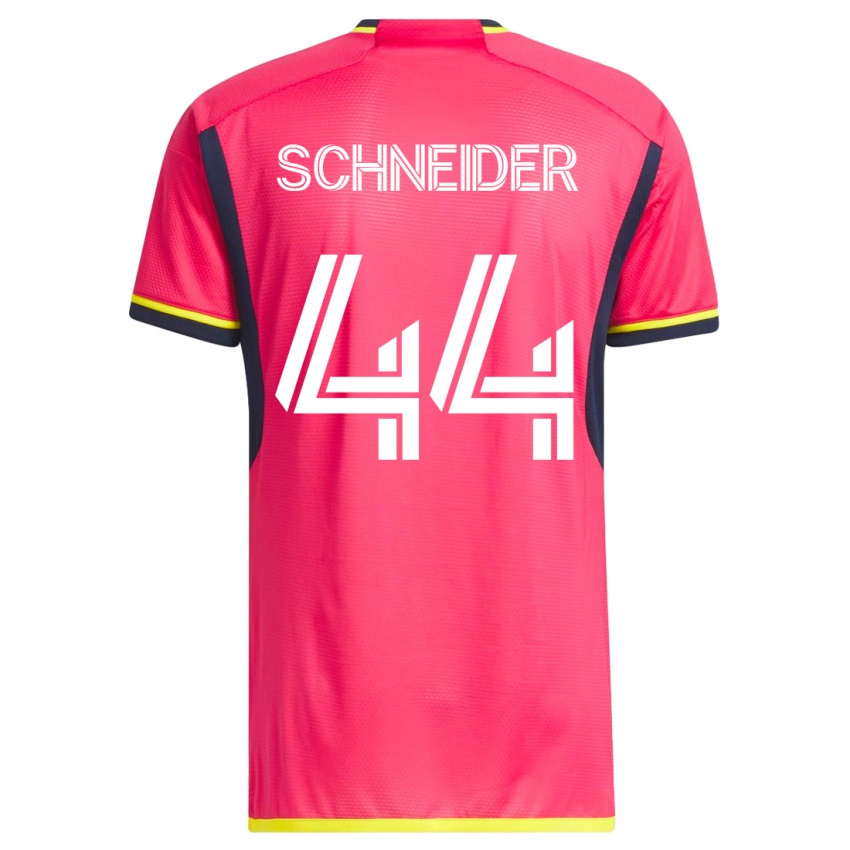 Mænd Max Schneider #44 Lyserød Hjemmebane Spillertrøjer 2023/24 Trøje T-Shirt