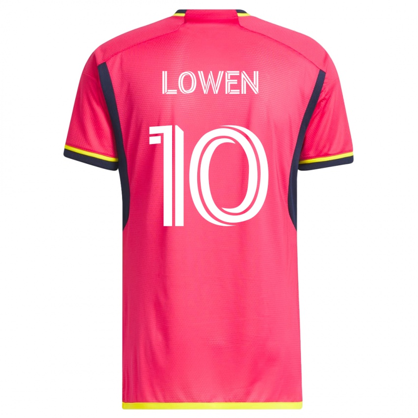 Mænd Eduard Löwen #10 Lyserød Hjemmebane Spillertrøjer 2023/24 Trøje T-Shirt