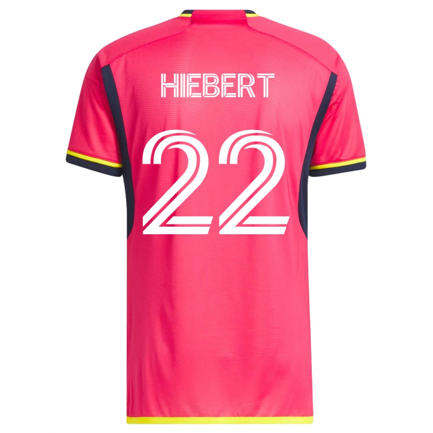 Mænd Kyle Hiebert #22 Lyserød Hjemmebane Spillertrøjer 2023/24 Trøje T-Shirt