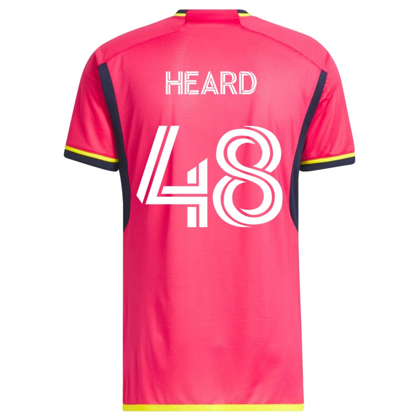 Mænd Aaron Heard #48 Lyserød Hjemmebane Spillertrøjer 2023/24 Trøje T-Shirt