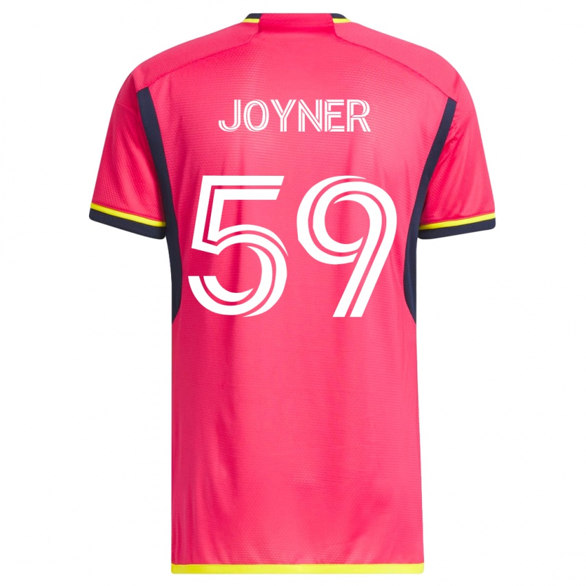 Mænd Mykhi Joyner #59 Lyserød Hjemmebane Spillertrøjer 2023/24 Trøje T-Shirt