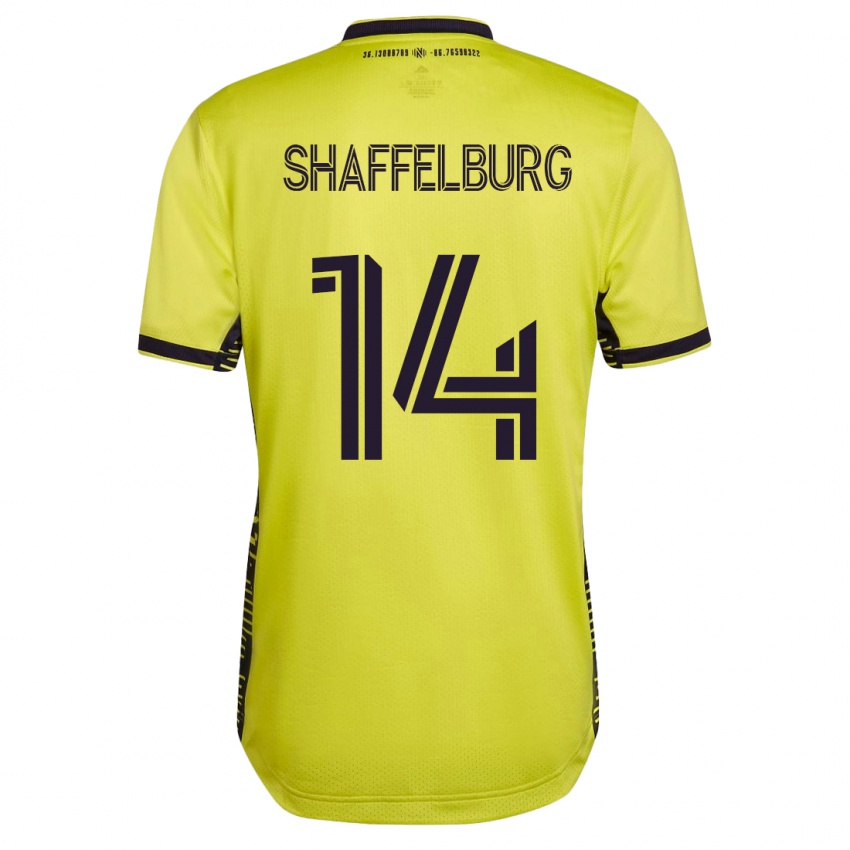 Mænd Jacob Shaffelburg #14 Gul Hjemmebane Spillertrøjer 2023/24 Trøje T-Shirt