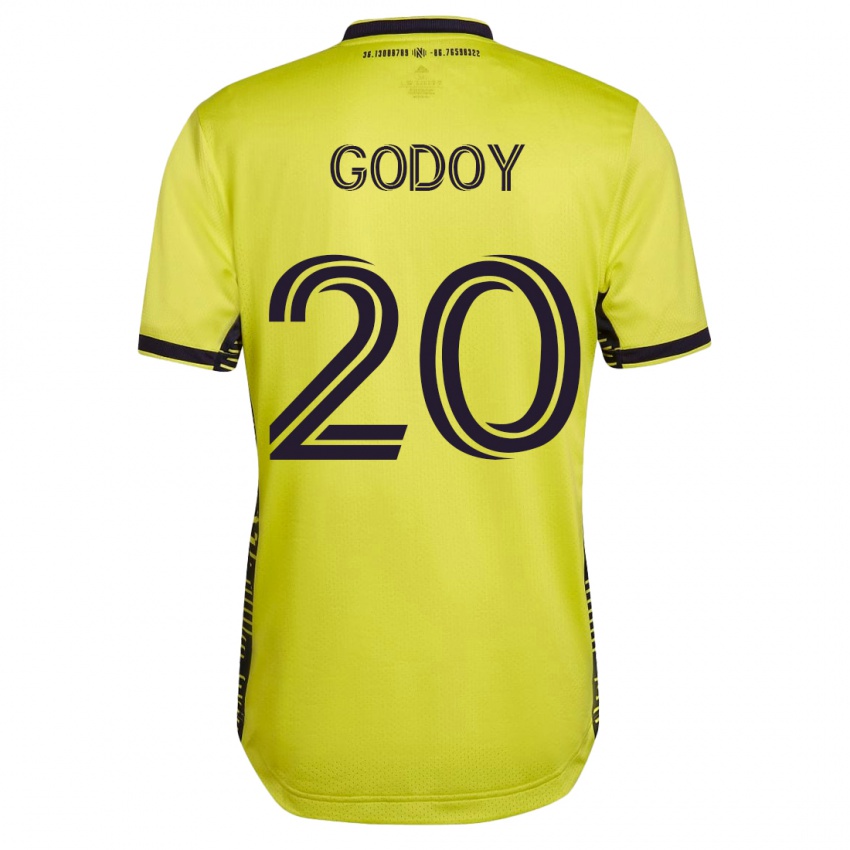 Mænd Aníbal Godoy #20 Gul Hjemmebane Spillertrøjer 2023/24 Trøje T-Shirt