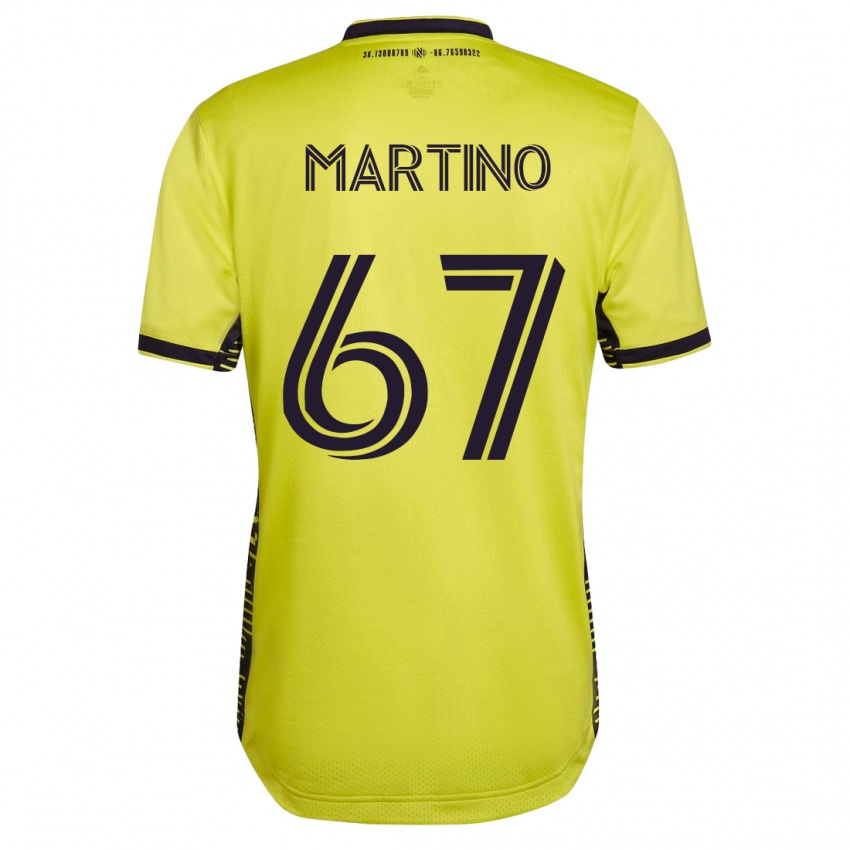 Mænd Ben Martino #67 Gul Hjemmebane Spillertrøjer 2023/24 Trøje T-Shirt