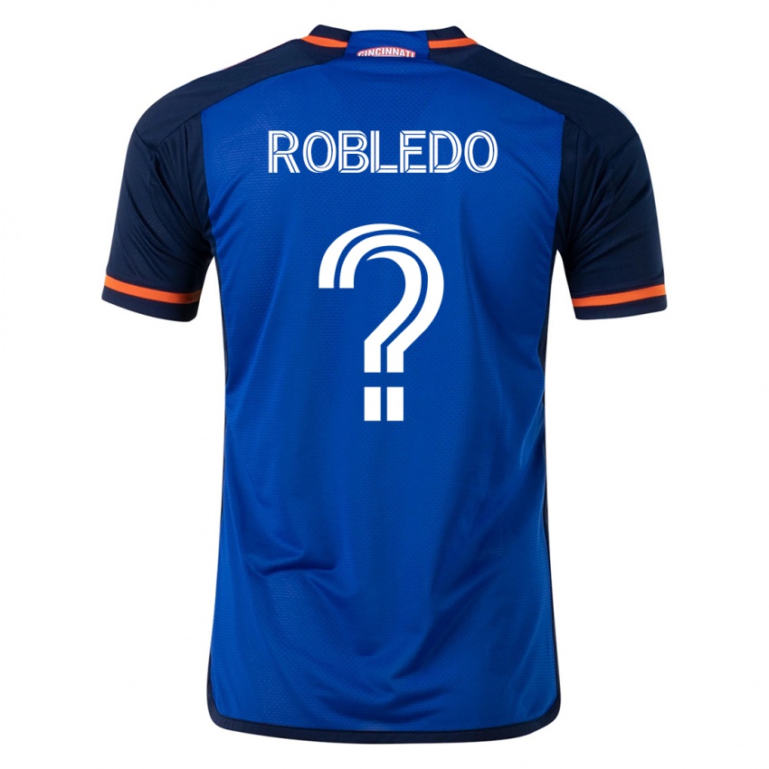 Mænd Harrison Robledo #0 Blå Hjemmebane Spillertrøjer 2023/24 Trøje T-Shirt