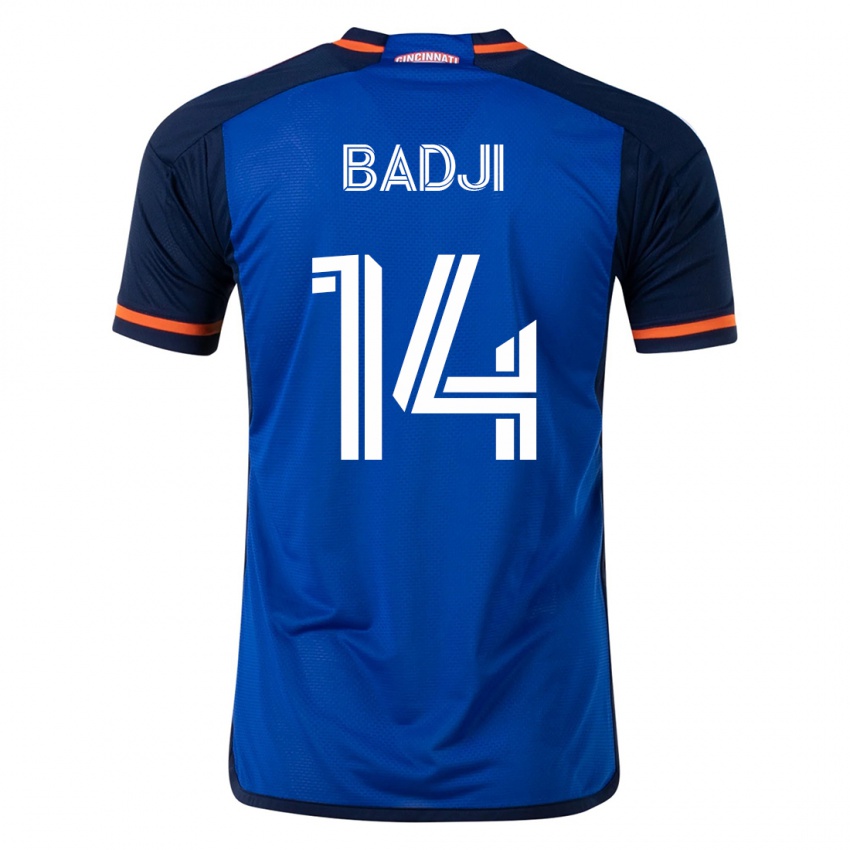 Mænd Dominique Badji #14 Blå Hjemmebane Spillertrøjer 2023/24 Trøje T-Shirt