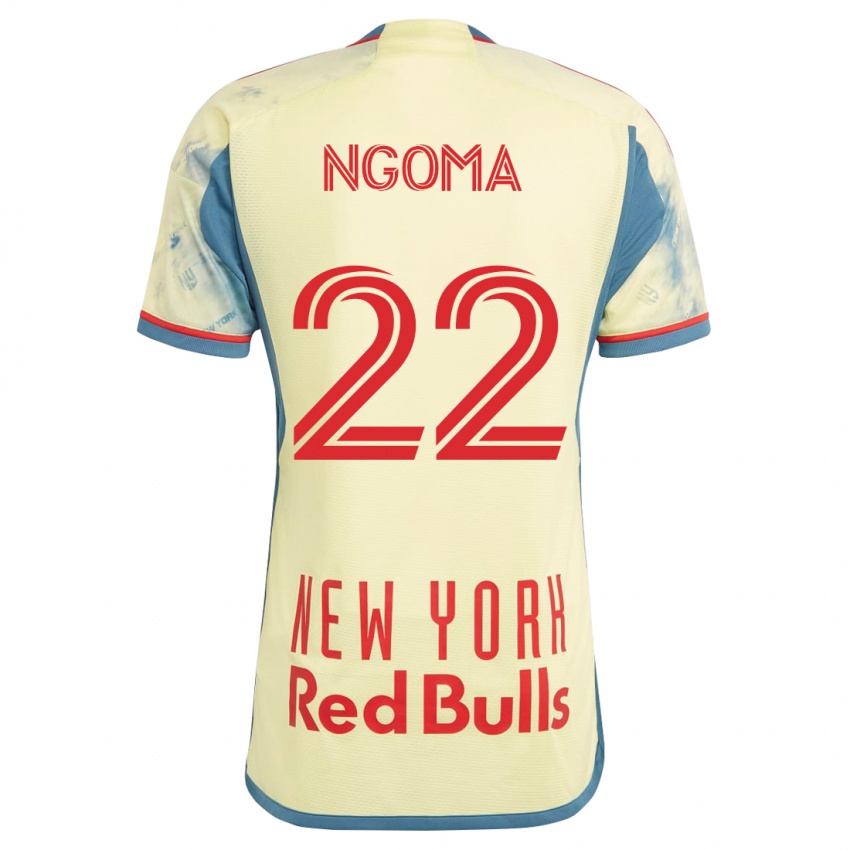 Mænd Serge Ngoma #22 Gul Hjemmebane Spillertrøjer 2023/24 Trøje T-Shirt