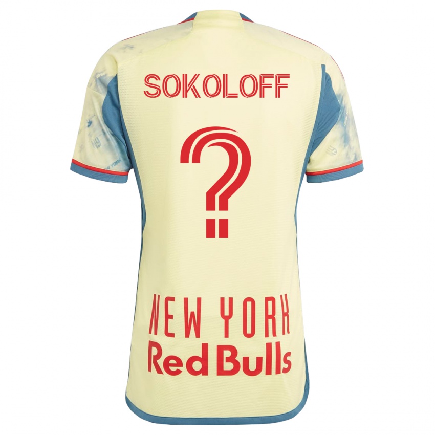 Mænd Paul Sokoloff #0 Gul Hjemmebane Spillertrøjer 2023/24 Trøje T-Shirt