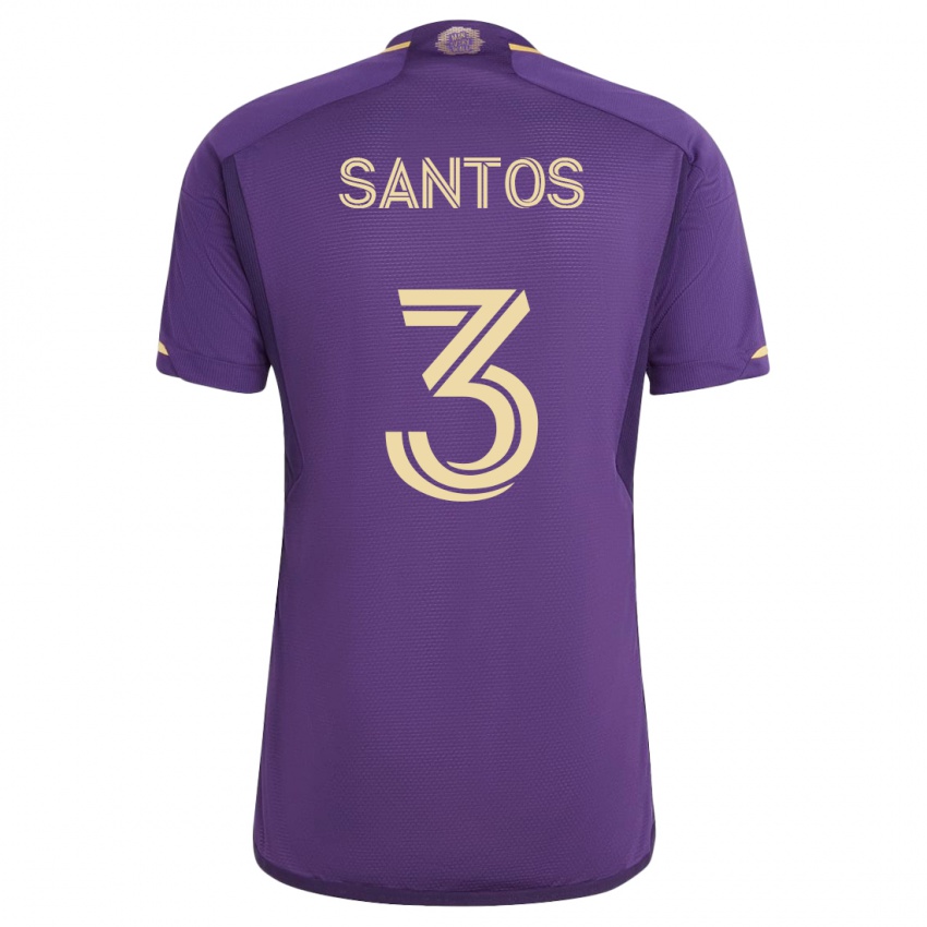 Mænd Rafael Santos #3 Viol Hjemmebane Spillertrøjer 2023/24 Trøje T-Shirt