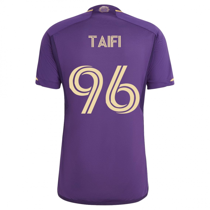 Mænd Zakaria Taifi #96 Viol Hjemmebane Spillertrøjer 2023/24 Trøje T-Shirt