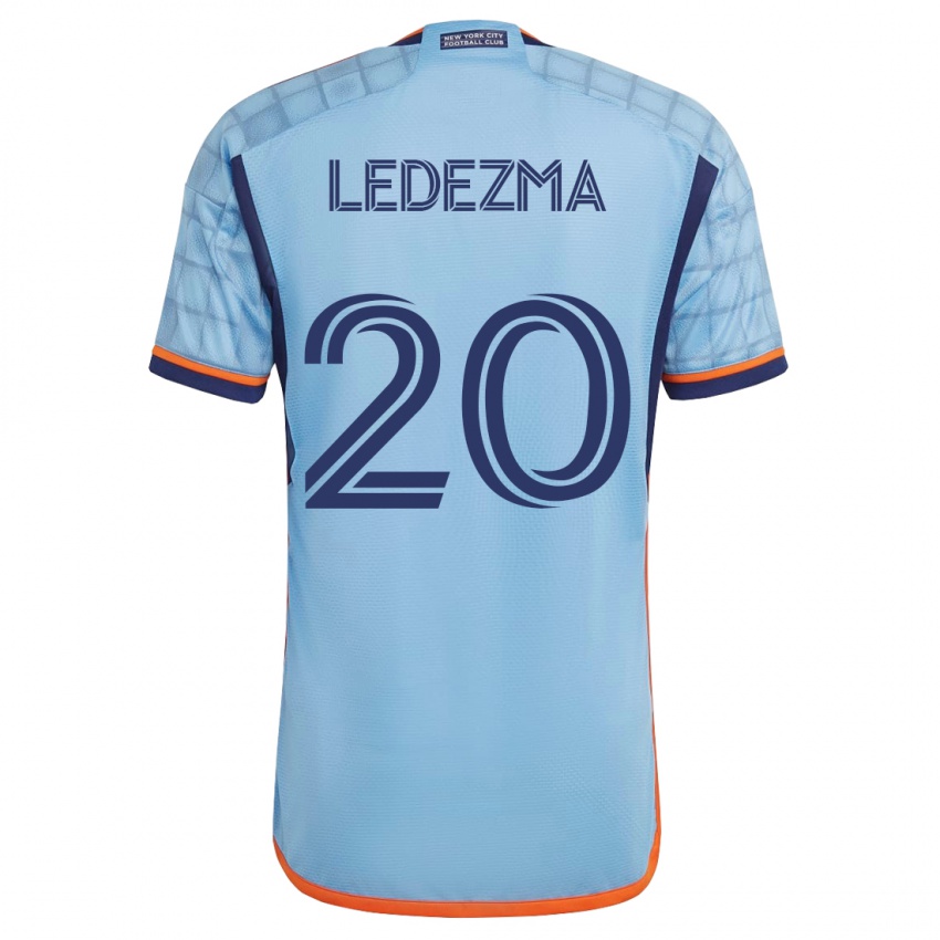 Mænd Richard Ledezma #20 Blå Hjemmebane Spillertrøjer 2023/24 Trøje T-Shirt