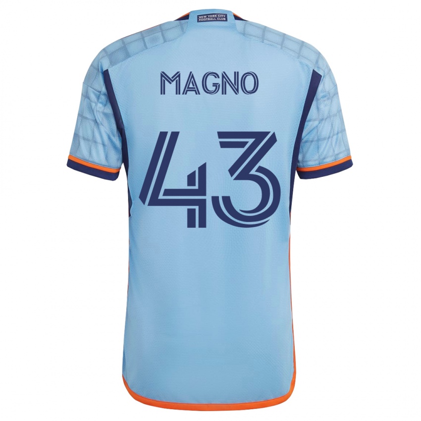 Mænd Talles Magno #43 Blå Hjemmebane Spillertrøjer 2023/24 Trøje T-Shirt