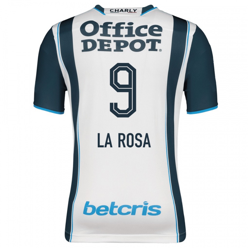 Mænd Roberto De La Rosa #9 Flåde Hjemmebane Spillertrøjer 2023/24 Trøje T-Shirt