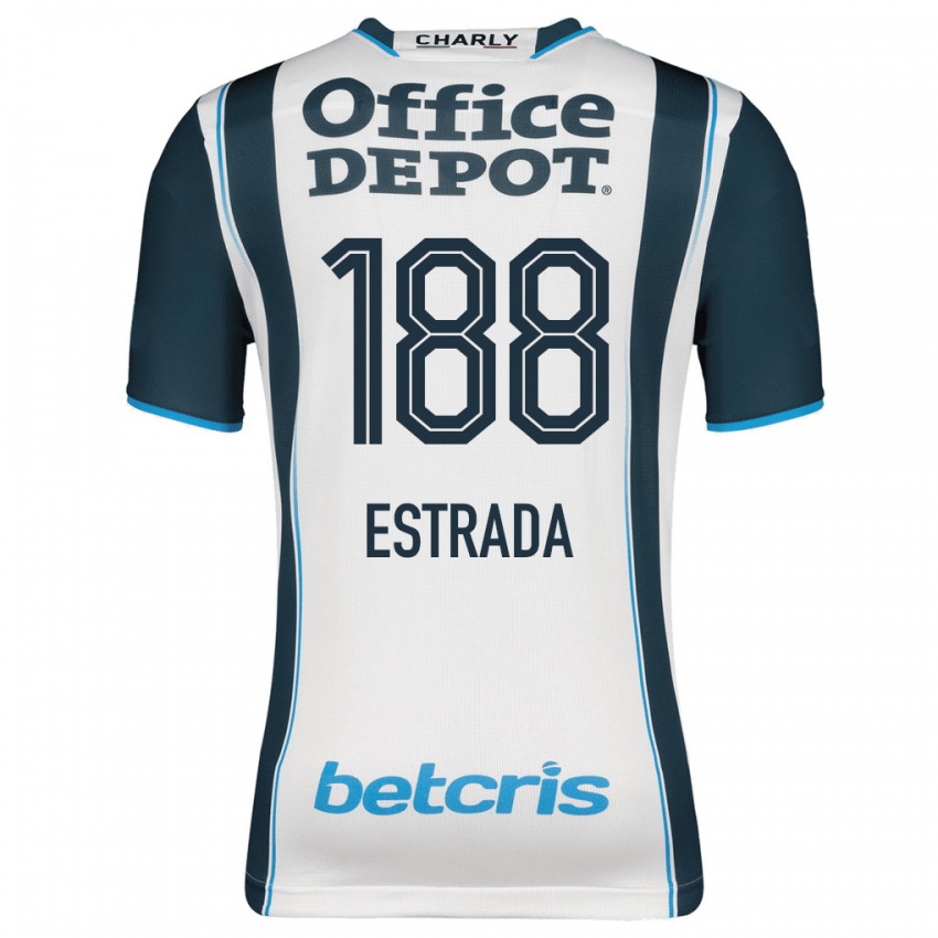 Mænd Ángel Estrada #188 Flåde Hjemmebane Spillertrøjer 2023/24 Trøje T-Shirt