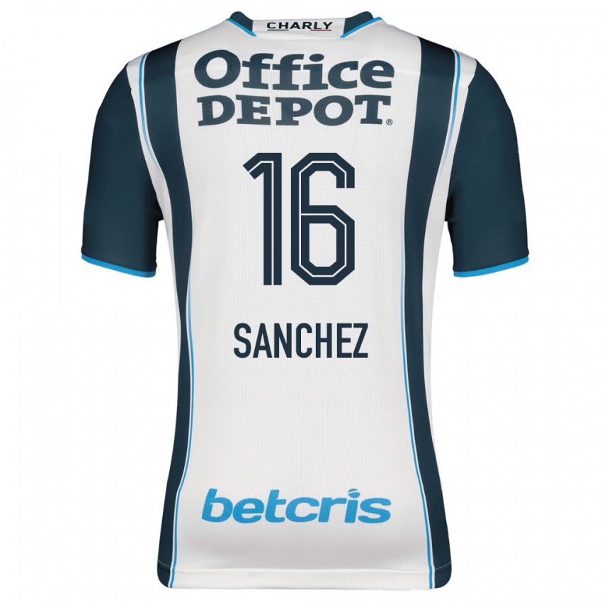 Mænd Vanessa Sanchez #16 Flåde Hjemmebane Spillertrøjer 2023/24 Trøje T-Shirt