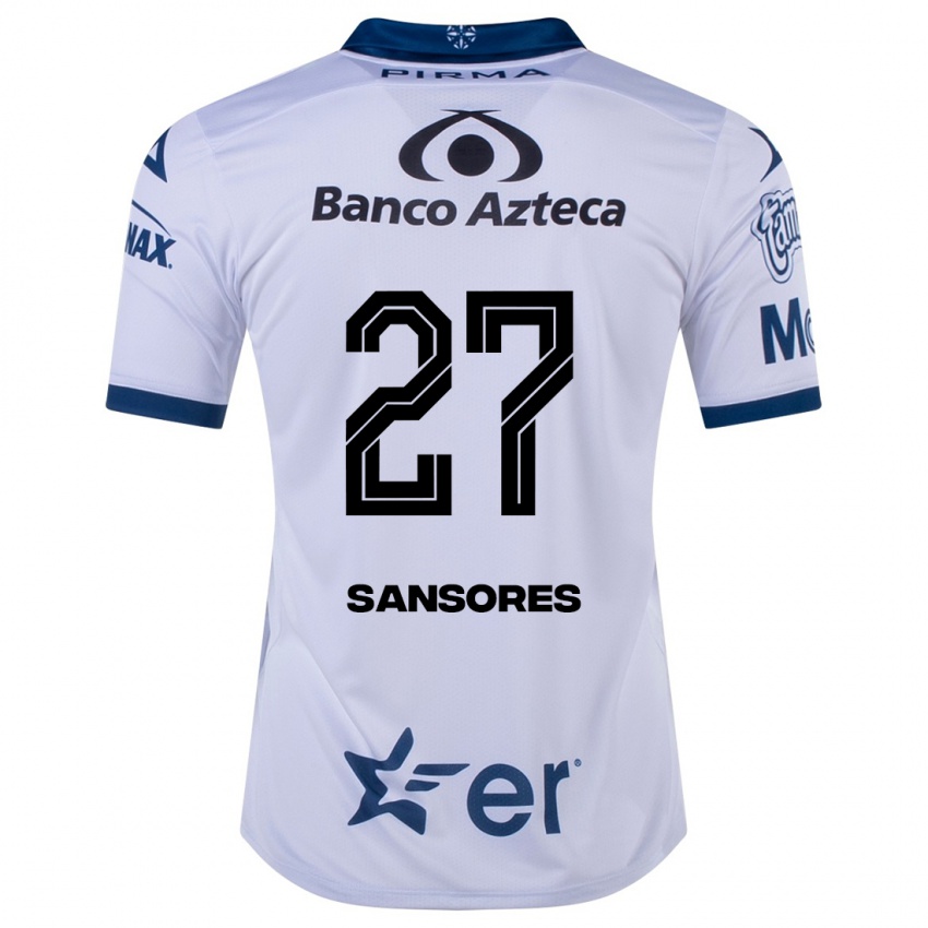 Mænd Miguel Sansores #27 Hvid Hjemmebane Spillertrøjer 2023/24 Trøje T-Shirt